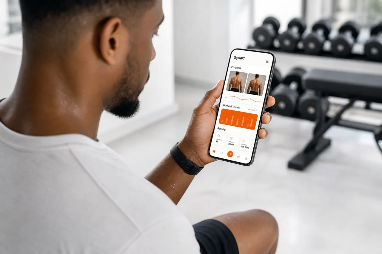 Progress insights and training trends in the GymPT app