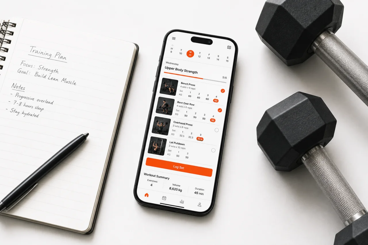 GymPT personalized workout planning and tracking scene