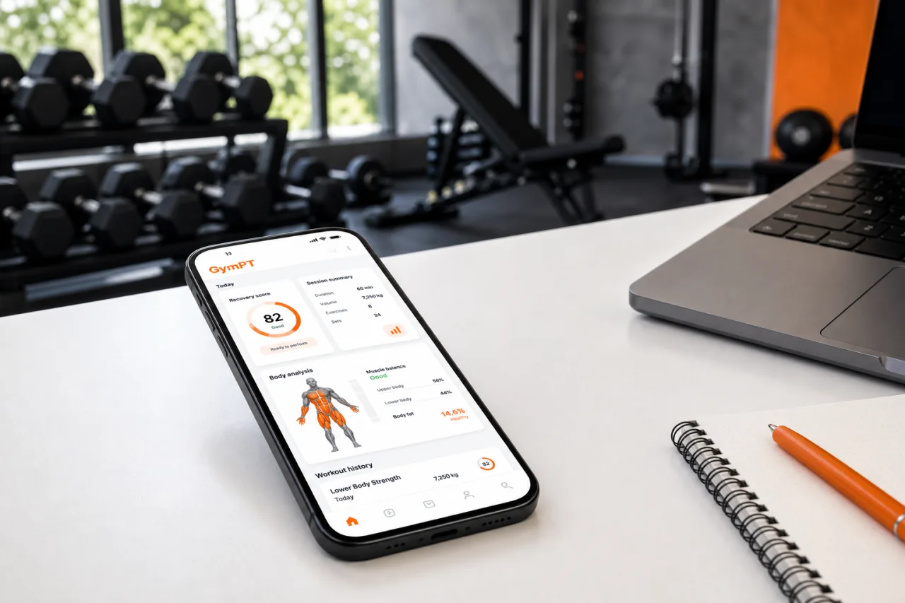 GymPT progress insights and workout tracking for a full body plan