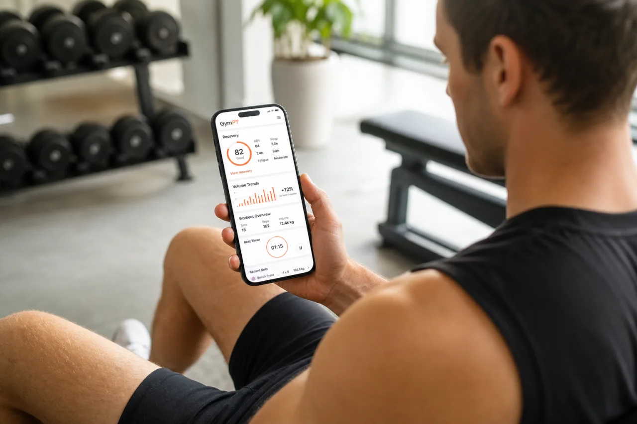 GymPT recovery and progress insights for muscle growth