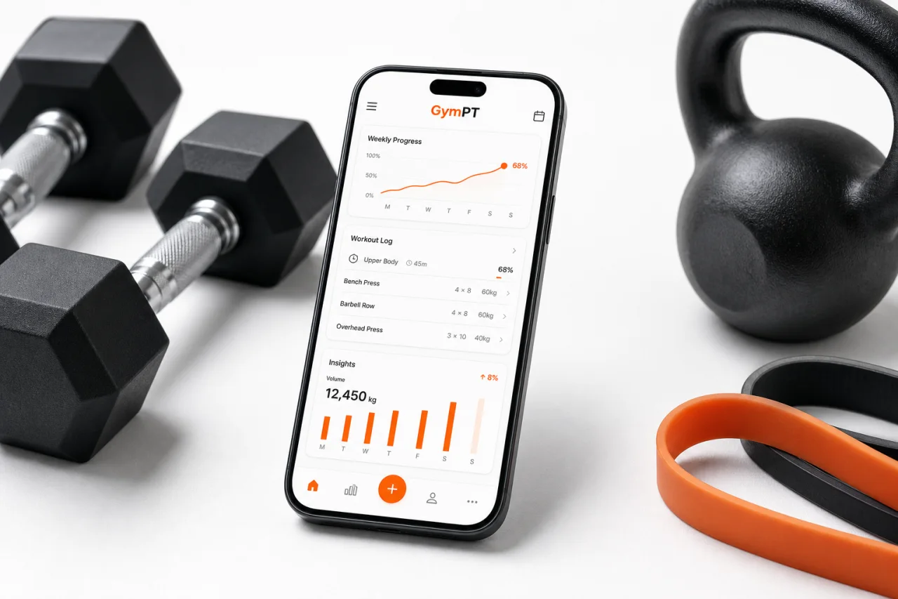 GymPT workout tracking and progress insights