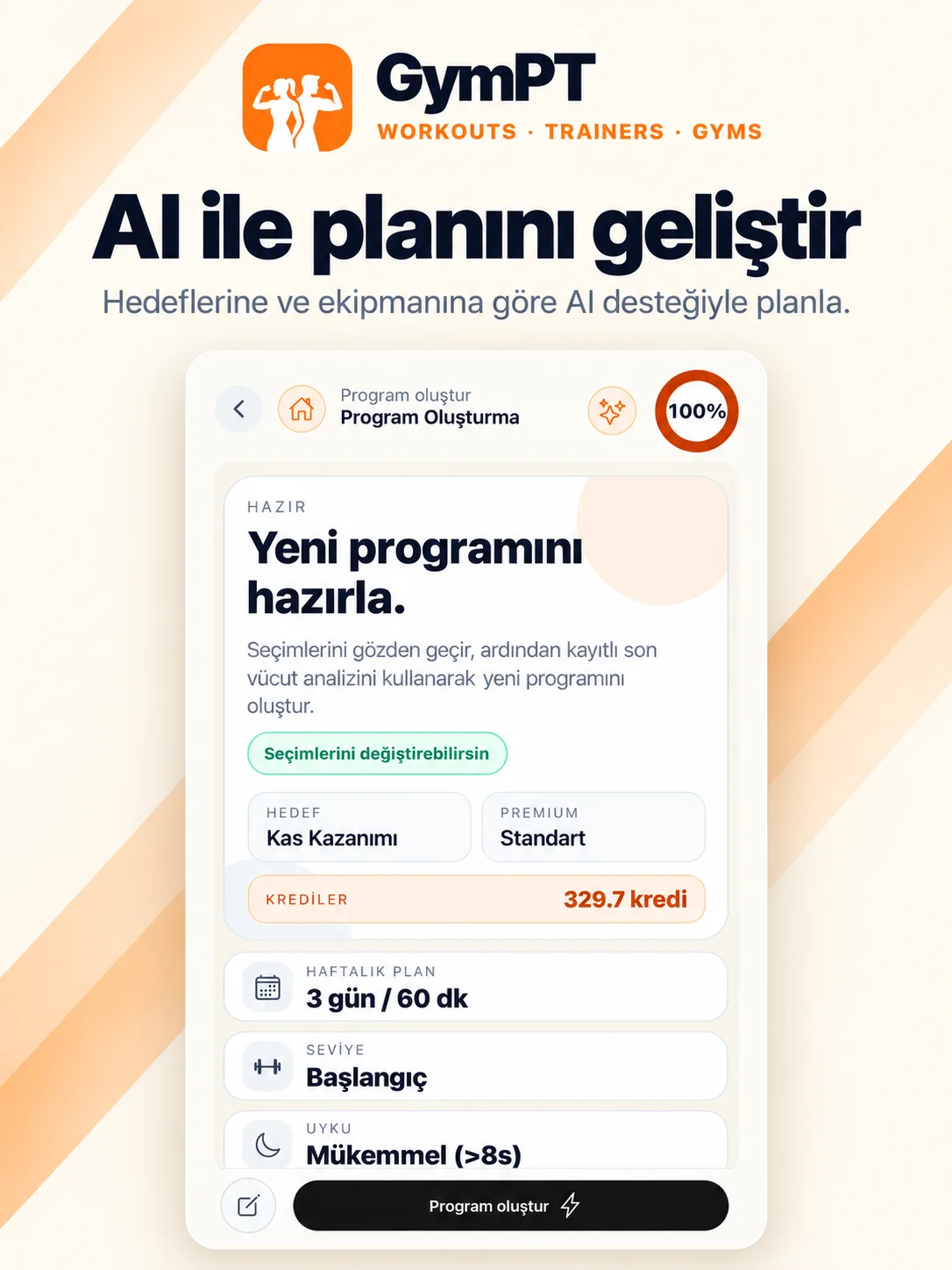 AI ile planını geliştir
