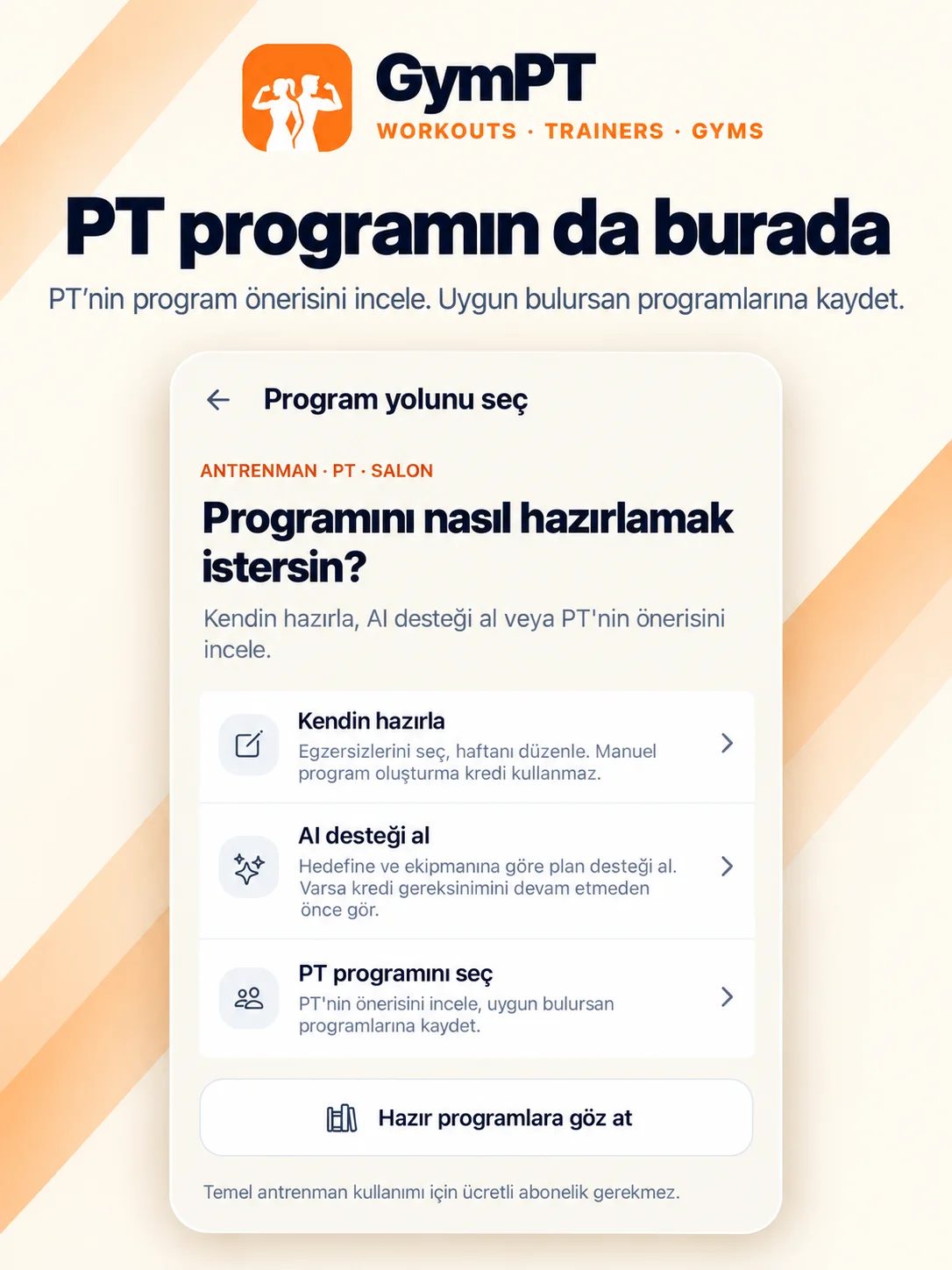 PT programın da burada