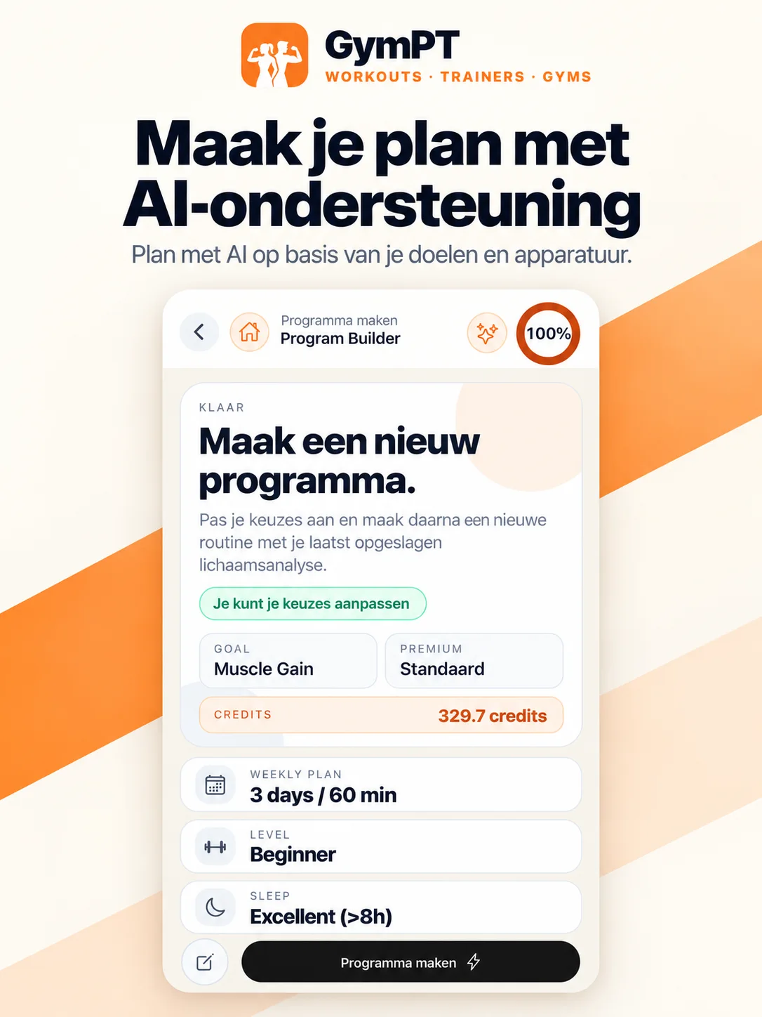 Plan met AI-ondersteuning