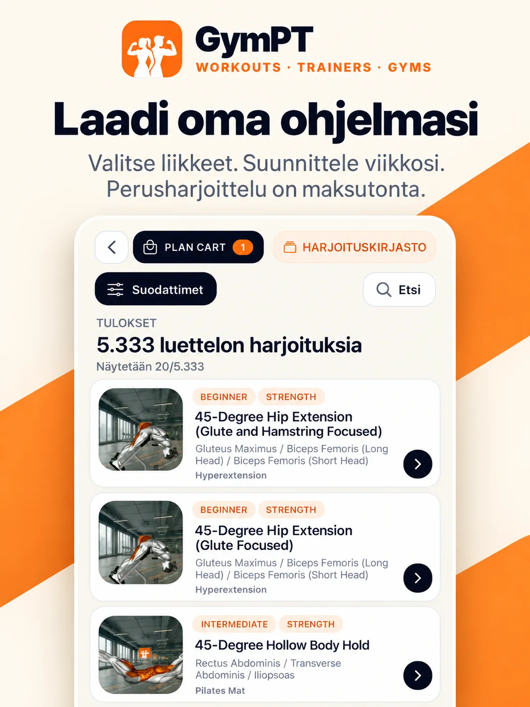 Tee oma ohjelmasi