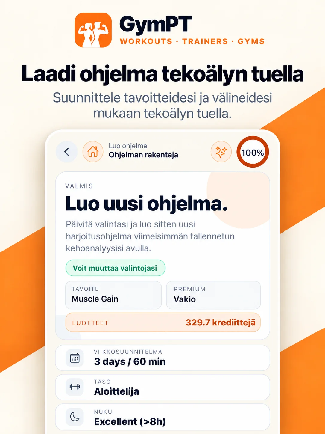 Suunnittele tekoälyn tuella