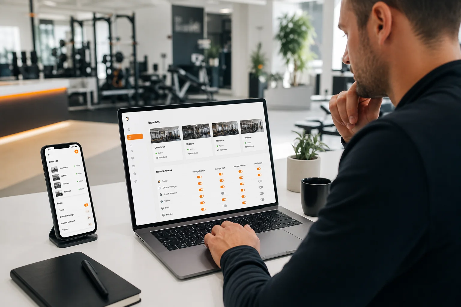 Gestione dei permessi dello staff in una palestra multi-sede con strumenti GymPT