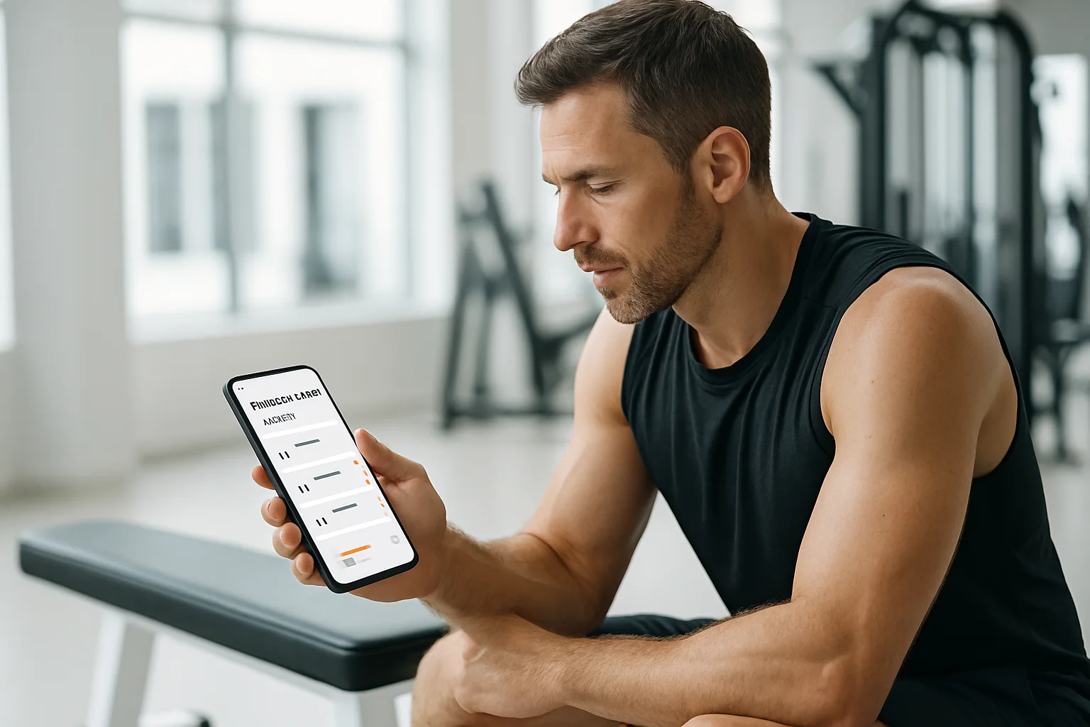 Person som planlegger en skreddersydd treningsuke i GymPT-appen
