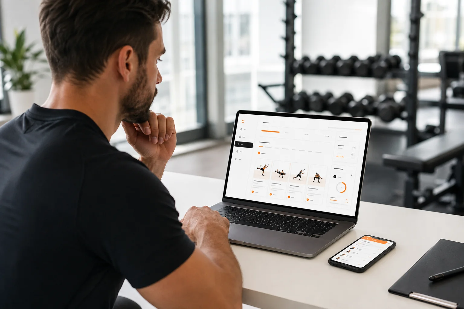 Kişisel antrenörün GymPT web çalışma alanında program önerisi hazırlaması